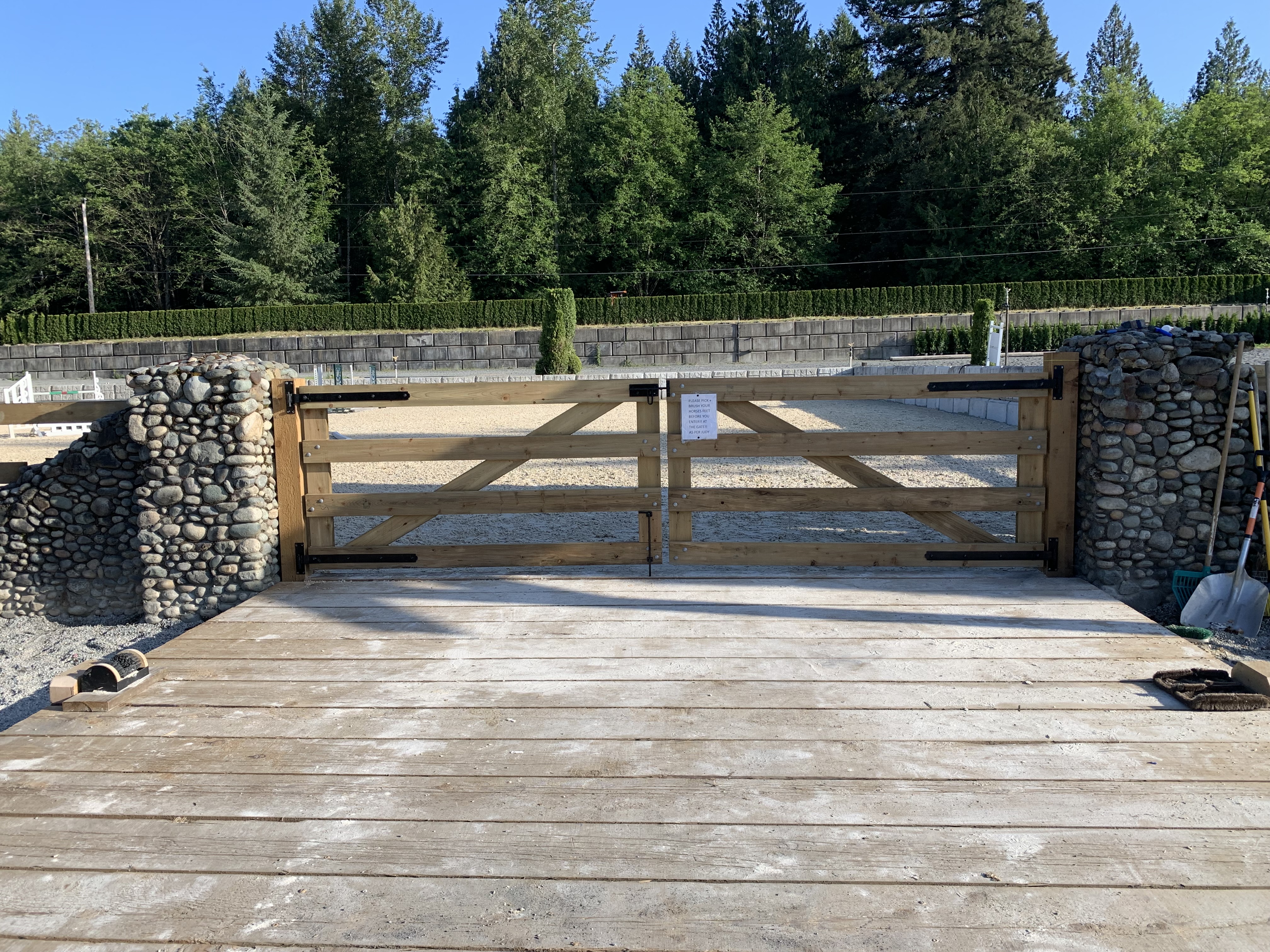 fence by Left Post Fencing