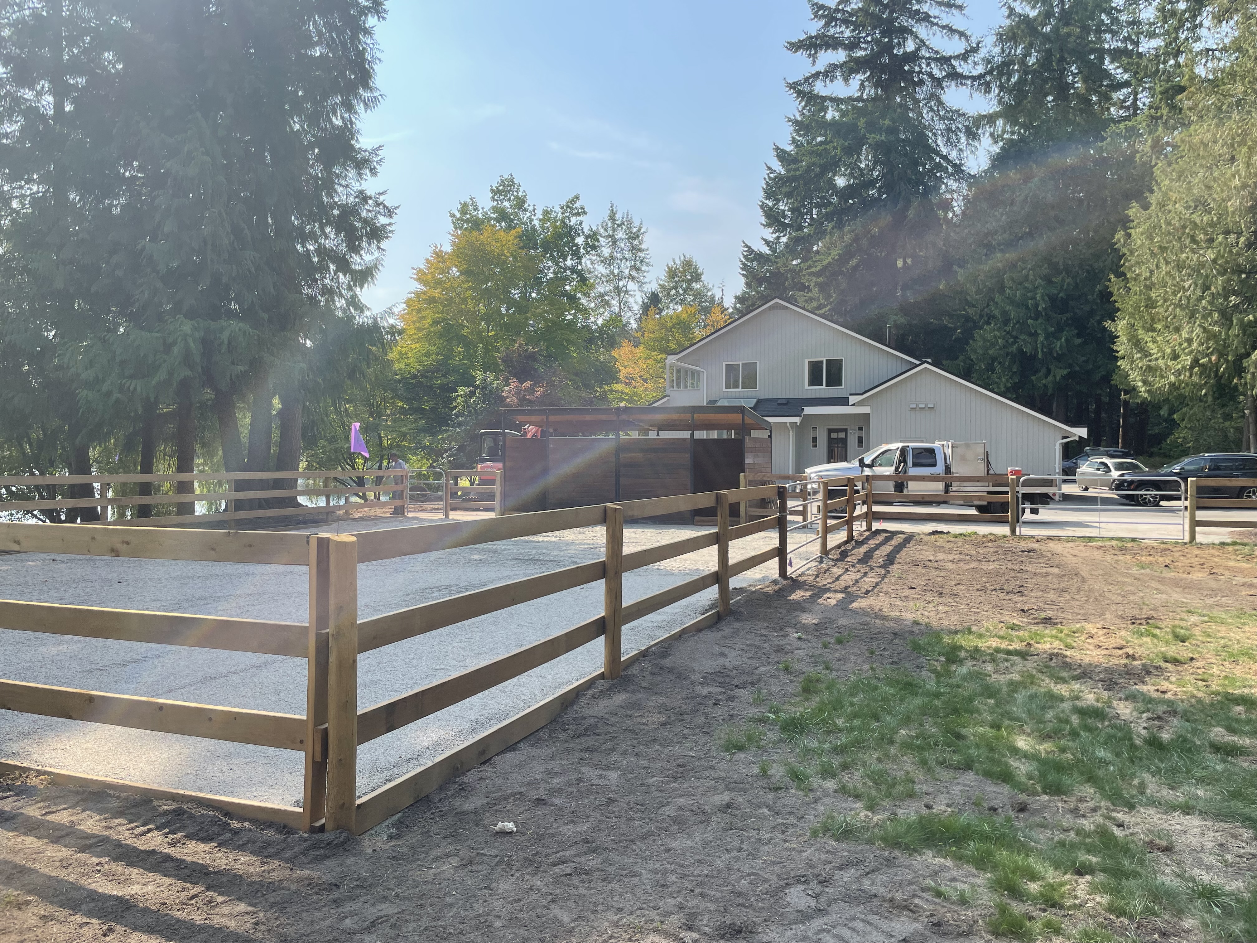 fence by Left Post Fencing