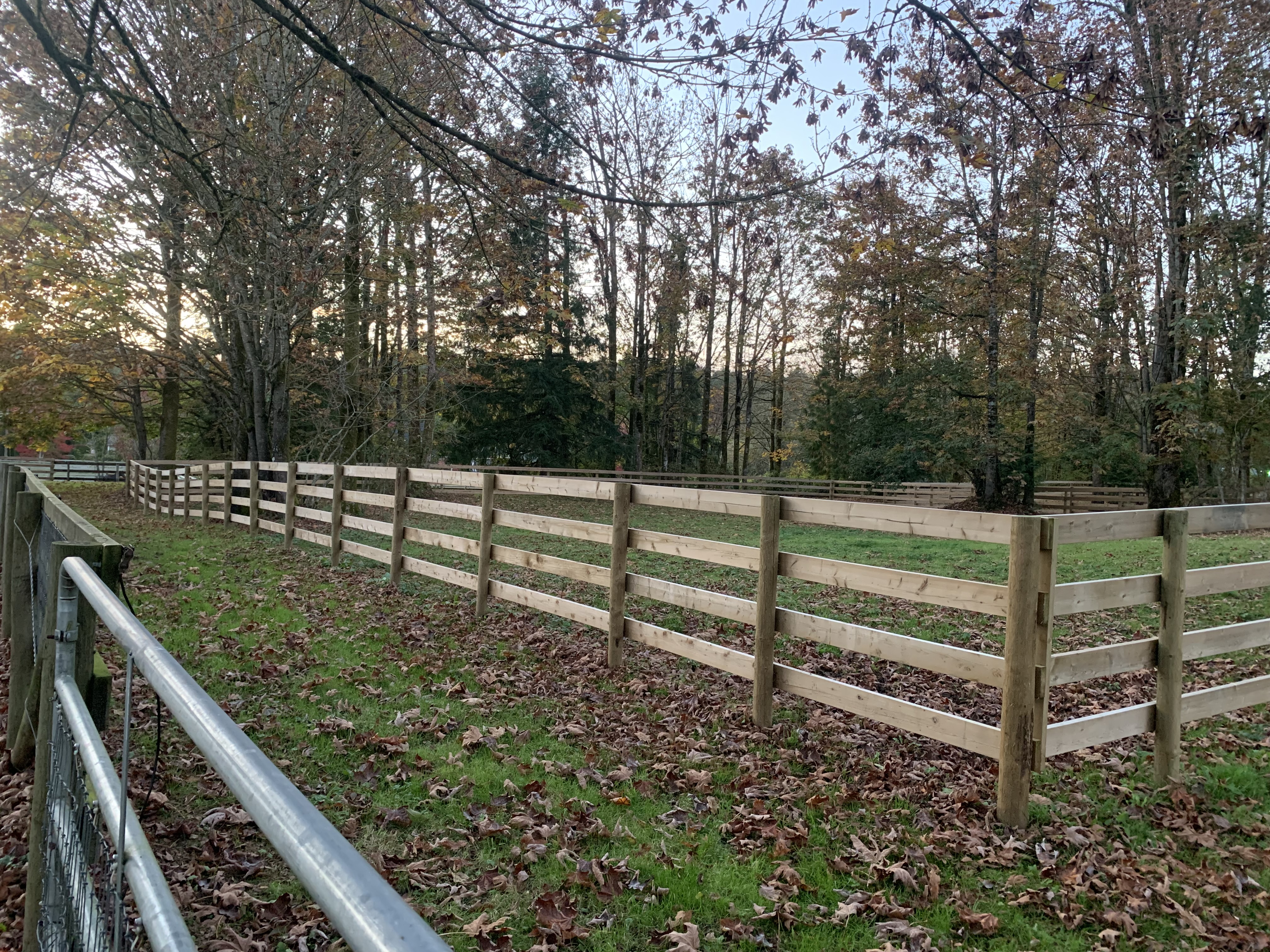 Left Post Fencing fence